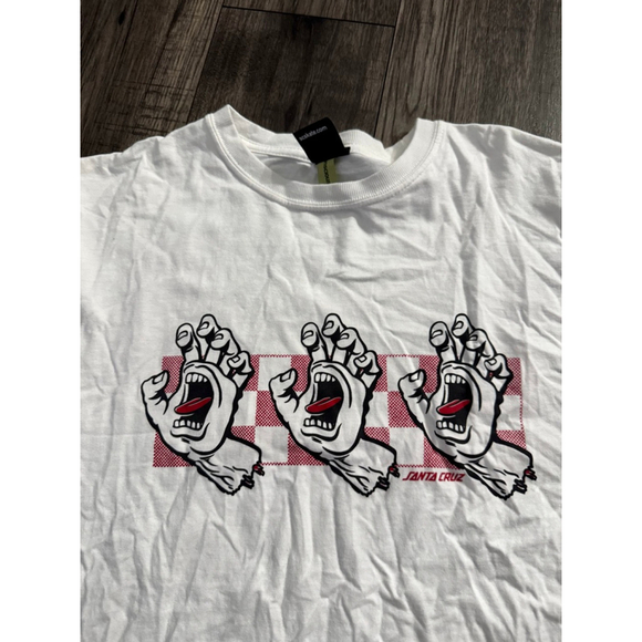 The Original Santa Cruz Screaming Hands Mens Medium, Brand New just Wrinkled - Picture 3 of 7